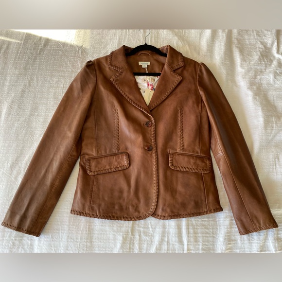 Sundance Annie Belle Leather Blazer - Picture 15 of 16